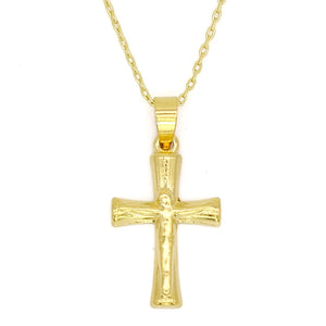 Anietna Jesus Cross Necklace 18K Pendant Jewelry colgantes