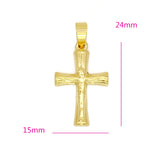 Anietna Jesus Cross Necklace 18K Pendant Jewelry colgantes