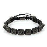 Anil Arjandas CZ Beads Charm Macrame Bracelet Men