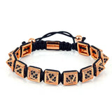 Anil Arjandas CZ Beads Charm Macrame Bracelet Men