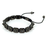 Anil Arjandas CZ Beads Charm Macrame Bracelet Men