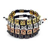 Anil Arjandas CZ Beads Charm Macrame Bracelet Men