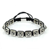 Anil Arjandas CZ Beads Charm Macrame Bracelet Men