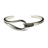 Anil Arjandas Micro Pave Zircon Macrame Cuff Bracelet