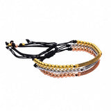 Anil Arjandas Men Bracelets Hot Jewelry 24k Beads Zircon Czech Macrame