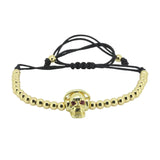 Anil Arjandas Skull Helmet Head Charm Bracelet for Men