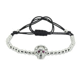 Anil Arjandas Skull Helmet Head Charm Bracelet for Men