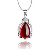 925 Silver Agate Gemstone Wedding Necklace Fine Jewelry