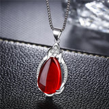 925 Silver Agate Gemstone Wedding Necklace Fine Jewelry