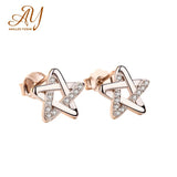 925 Sterling Silver Star Stud Earrings for Women - High Jewelry Anniversary