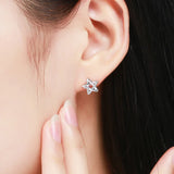 925 Sterling Silver Star Stud Earrings for Women - High Jewelry Anniversary