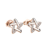 925 Sterling Silver Star Stud Earrings for Women - High Jewelry Anniversary