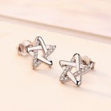 925 Sterling Silver Star Stud Earrings for Women - High Jewelry Anniversary