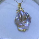 925 Silver Bird Pendant Bases for Baroque Pearls 5pcs