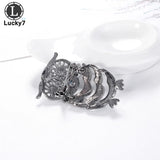 Owl Rhinestone Brooch Personality Corsage Clothing Pins