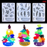 Dinosaur Building Block Crystal Epoxy Resin Mold DIY Educational Toy