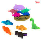 Dinosaur Building Block Crystal Epoxy Resin Mold DIY Educational Toy