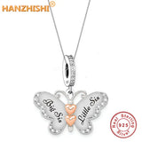 Butterfly Necklace 925 Sterling Silver Mother Son Daughter Auntie Niece Sister