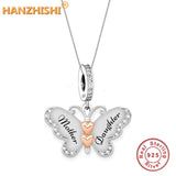 Butterfly Necklace 925 Sterling Silver Mother Son Daughter Auntie Niece Sister
