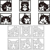 Peeking Cat Metal Die Cuts for Crafts