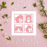 Peeking Cat Metal Die Cuts for Crafts