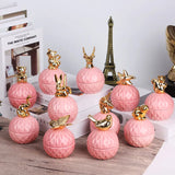 Animal Ceramic Jewelry Storage Box Wedding Necklace Ring Earrings Organizer