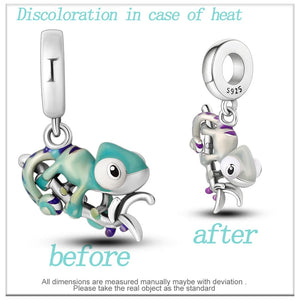 Chameleon Charm Heat Changing Pendant 925 Sterling Silver