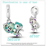 Chameleon Charm Heat Changing Pendant 925 Sterling Silver