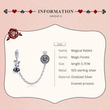 925 Sterling Silver Magical Rabbit Beads Charms For Bracelet Making