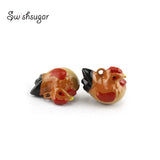 Chicken Cartoon Bell Charms Pendant Jingle Bell Decoration
