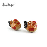 Chicken Cartoon Bell Charms Pendant Jingle Bell Decoration