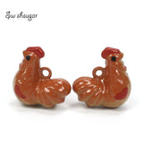 Chicken Cartoon Metal Bell Charm for Pendant Bracelet