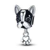 925 Sterling Silver French Bulldog Cat Butterfly Ladybug Charms Beads