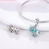 925 Sterling Silver French Bulldog Cat Butterfly Ladybug Charms Beads