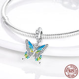 925 Sterling Silver French Bulldog Cat Butterfly Ladybug Charms Beads