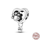 Silver 925 Animal Collection Charm Beads for Bracelet Jewelry Making