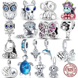 Silver 925 Animal Collection Charm Beads for Bracelet Jewelry Making
