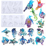 Animal DIY Crystal Epoxy Resin Mold Frog Lizard Octopus Silicone Mold