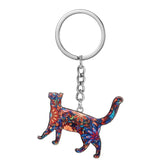 Dog Cartoon Keychain Bag Pendant Alloy Gift for Man Women Keyring