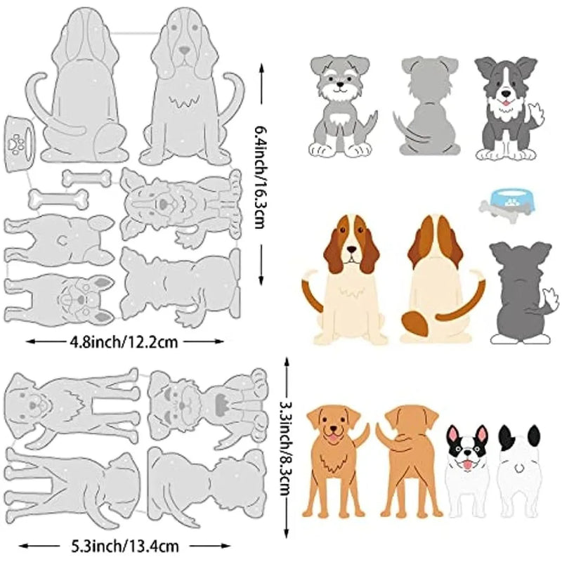 Dog Bone Metal Die Cuts for Card Making DIY Scrapbooking
