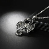 Dragon Shape Pendant Necklace Men's Metal Accessories