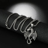 Dragon Shape Pendant Necklace Men's Metal Accessories