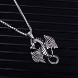 Animal Dragon Pendant Necklace for Men