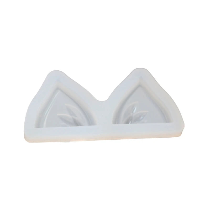 Animal Ears Hair Pin Mold Silicone Resin Epoxy Barrette Mold