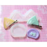 Animal Ears Hair Pin Mold Silicone Resin Epoxy Barrette Mold
