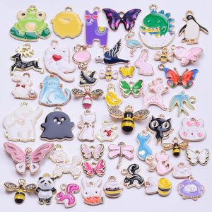 Animal Enamel Charms Jewelry Making DIY Earrings Bracelet Pendant