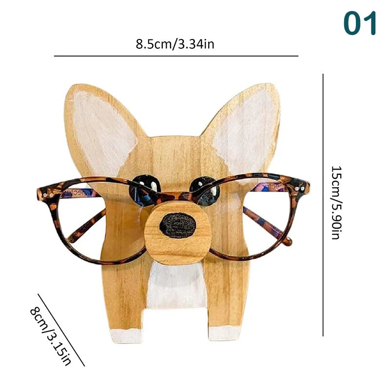3D Animal Wood Carvings Sunglass Display Rack