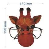 Hand Carved Wooden Animal Glasses Display Rack