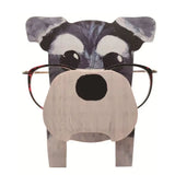 Hand Carved Wooden Animal Glasses Display Rack