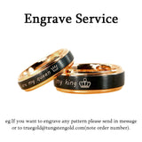 Deer Scene Flat Polish Tungsten Carbide Ring 11mm